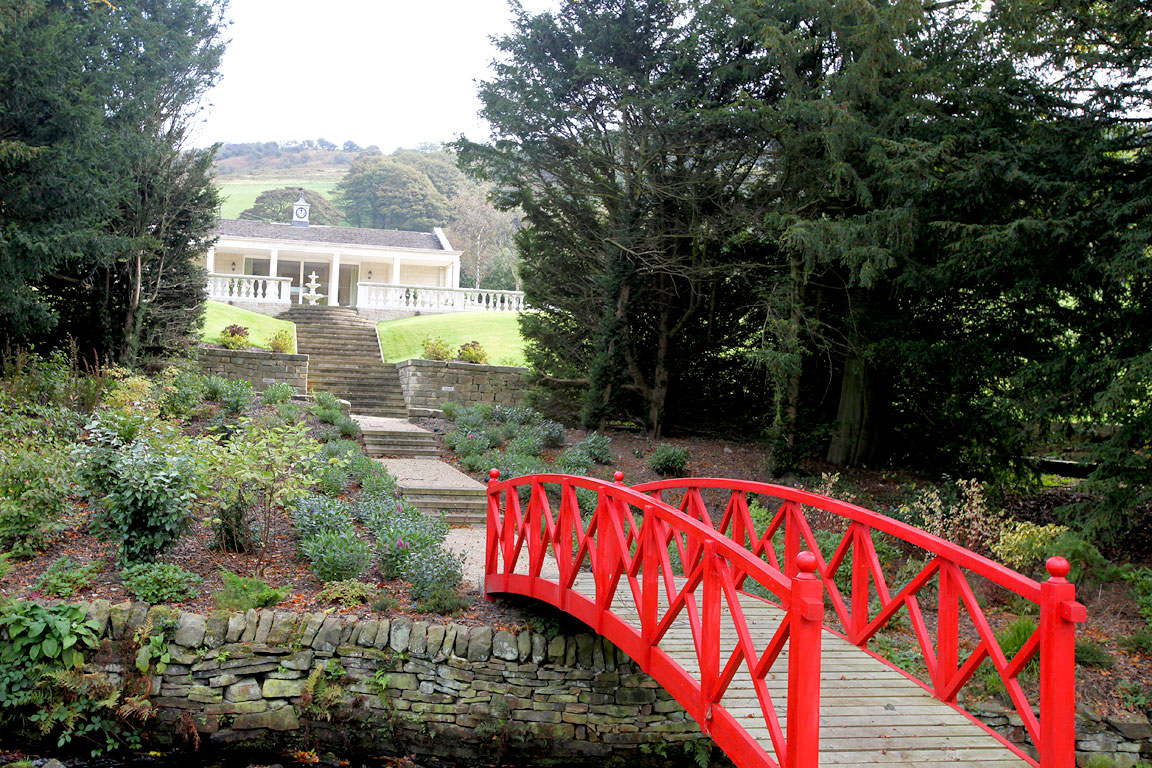 Red 'Monet' Giverny style bridge